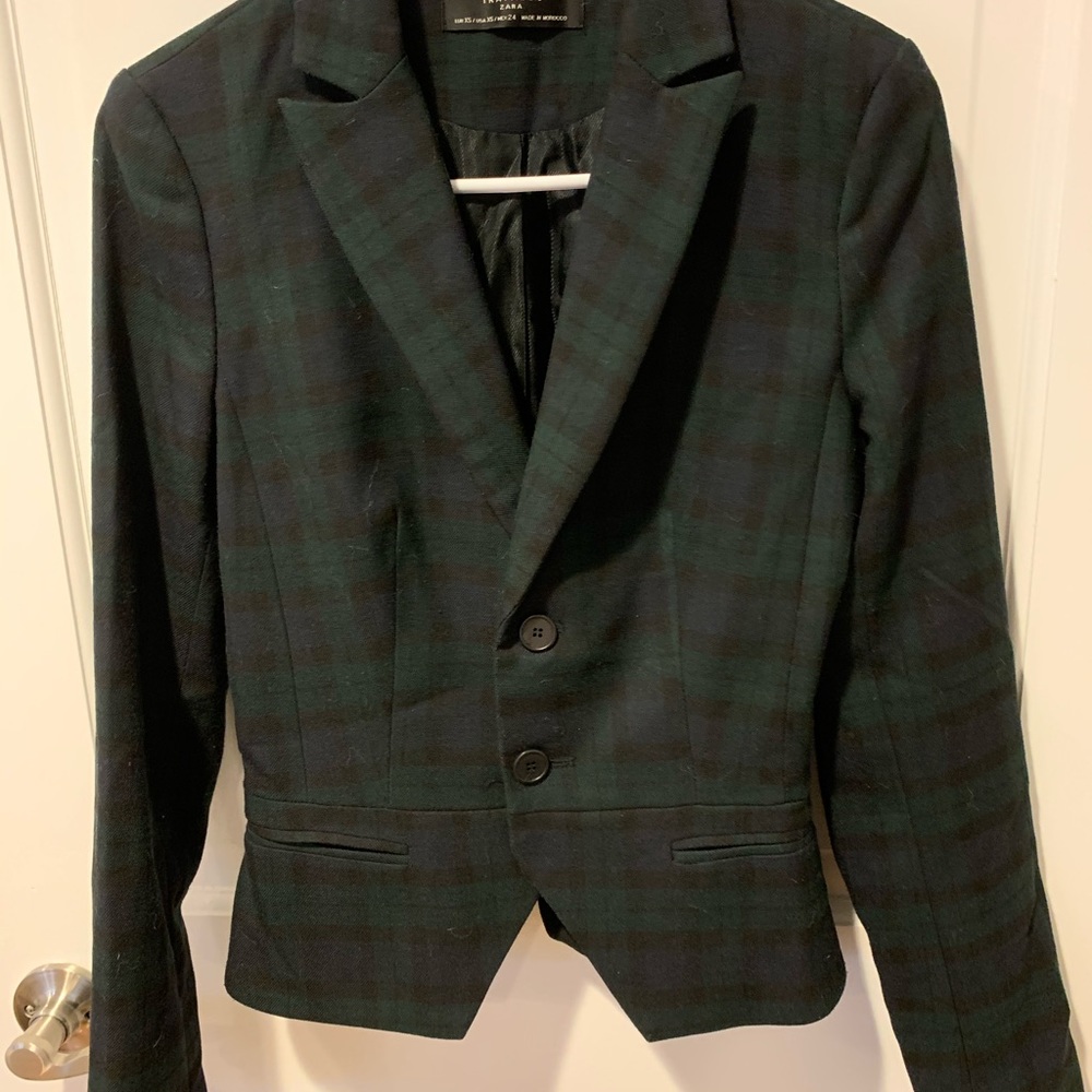 Plaid Blazer Zara